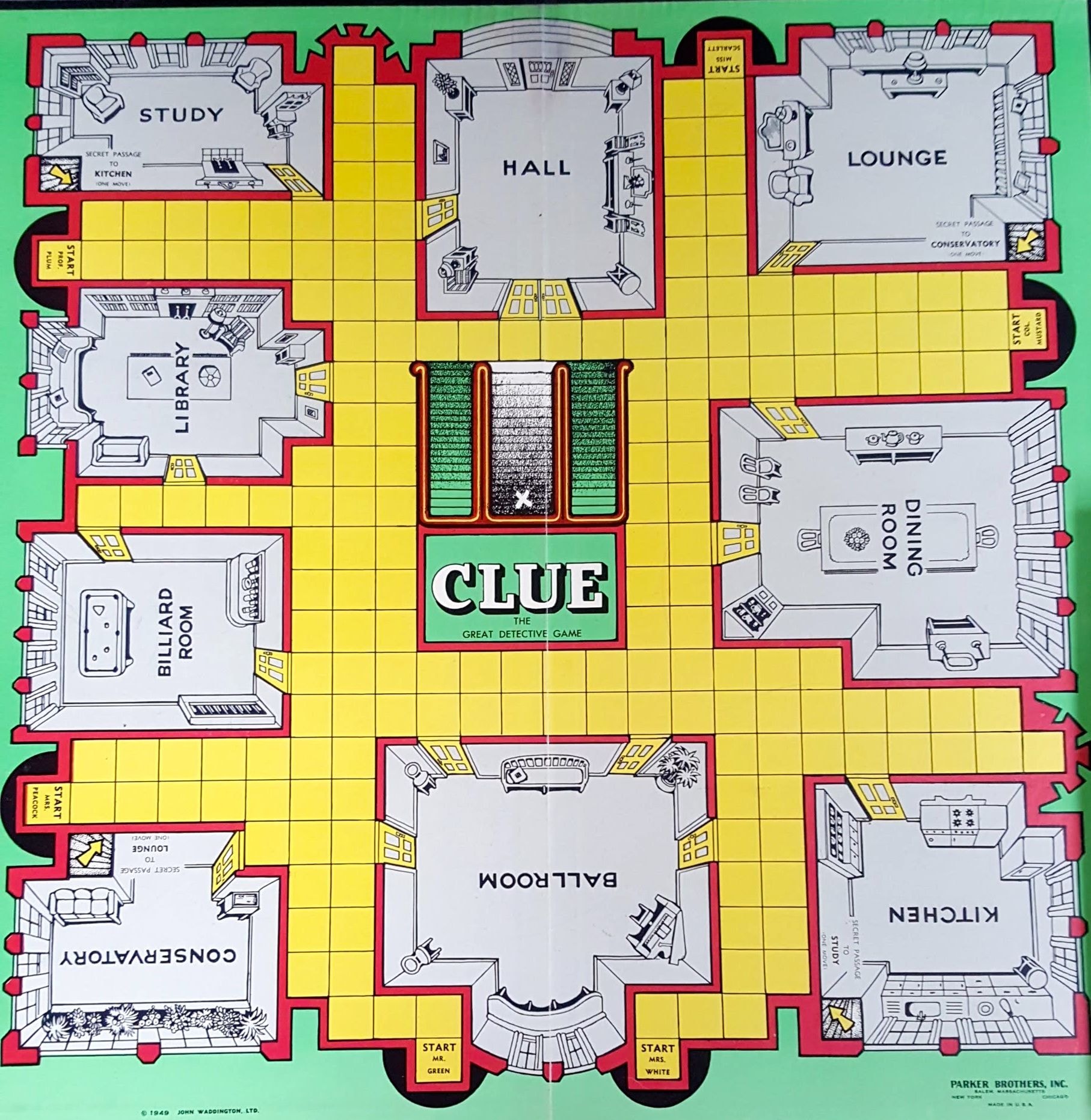 Sample floor plan layout for a move